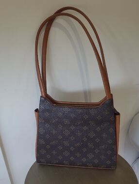 Classic Brown Monogram Shoulder Bag -